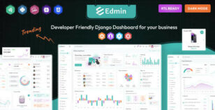Edmin – Django Admin & Dashboard Template by PixelStrap