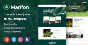 Marifon - Cannabis & Marijuana HTML Template by KodeSolution