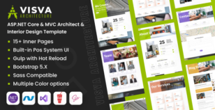 Visva - ASP.NET Core & MVC Architecture & Interior Design Template by DexignZone