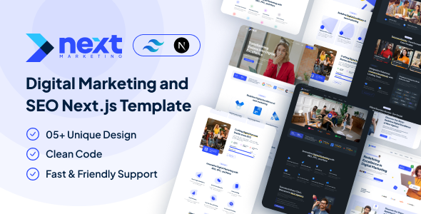 NextPro - Multipurpose React NextJS Tailwindcss Template for Digital Services Agency by themeperch