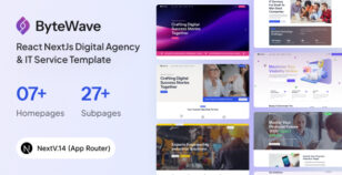 Bytewave - React NextJs Digital Agency & IT Service Template by Avitex