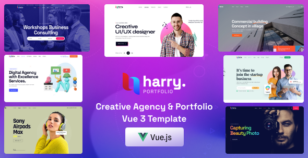 Harry - Creative Agency & Portfolio Vue 3 Template by HixStudio