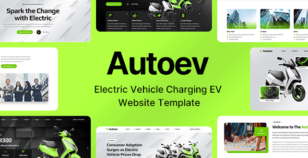 Autoev — Electric Vehicle Charging EV Dealer Website Template by designesia
