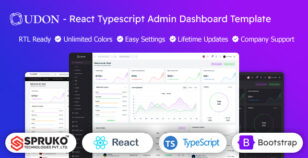 Udon - React Typescript Dashboard Template by SPRUKO