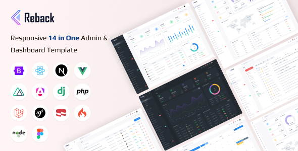 Reback - Multipurpose Admin & Dashboard Template by Techzaa