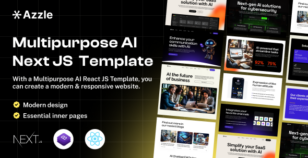 Azzle - AI Technology & Startup React Next Js Template by FavDevs