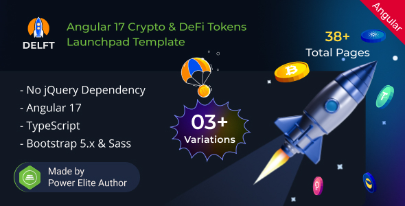 Delft - Angular Crypto & DeFi Tokens Launchpad Template by EnvyTheme