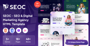 SEOC - SEO & Digital Marketing Agency HTML Template by VikingLab