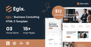 Egix - Business Consulting HTML5 Template by Potenzaglobalsolutions