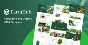 Farmhub - Agriculture and Organic HTML Template by theme_ocean