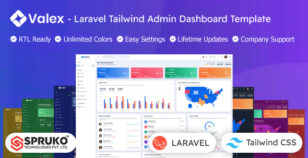 Valex - Laravel Tailwind Admin Dashboard Template by SPRUKO