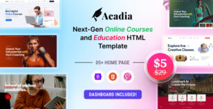 Acadia - Online Courses & Education Template by Theme_Pure