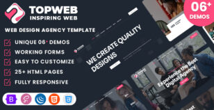 Topweb - Web Design Agency HTML Template by WebsiteDesignTemplates