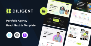 Diligent - Creative Agency & Portfolio React Next Js Template by Thememx