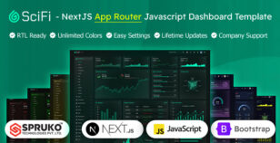 SCIFI - Nextjs App Router Javascript Admin Dashboard Template by SPRUKO