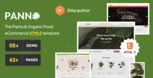 Panno - The Plants & Organic Food eCommerce HTML5 template by spacingtech_webify