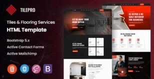 Tilepro - Tiles & Flooring Services HTML Template by KodeSolution