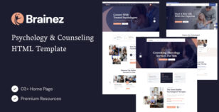 Brainez - Psychology And Counseling HTML Template by QuintexIT