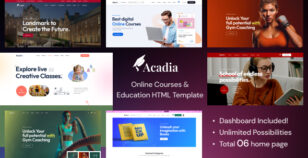 Acadia - University & Online Course HTML5 Template by Theme_Pure