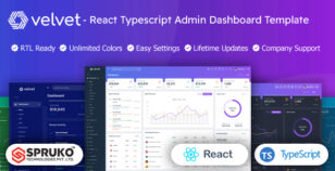 Velvet - React Typescript Dashboard Template by SPRUKO