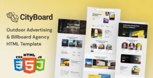 CityBoard - Outdoor Advertising & Billboard  Ads Agency HTML Template by CodeIndeed