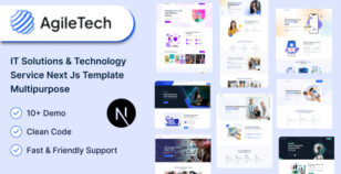 AgileTech - IT Solutions & Technology React Next js Template by wowtheme7