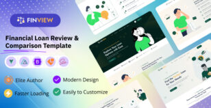 Finview - Financial Loan Review and Comparison Affiliate VueJs 3 Nust  Template by pixelaxis
