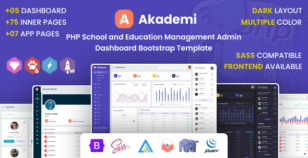 Akademi - PHP School and Education Management Admin Dashboard Template by dexignlabs