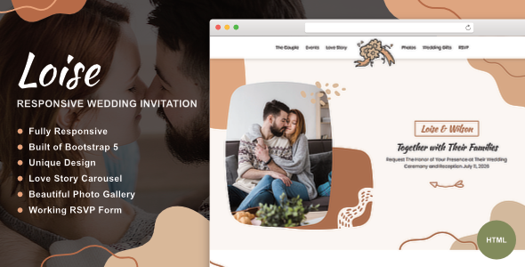 Loise - Responsive Wedding Invitation by lucky_roo