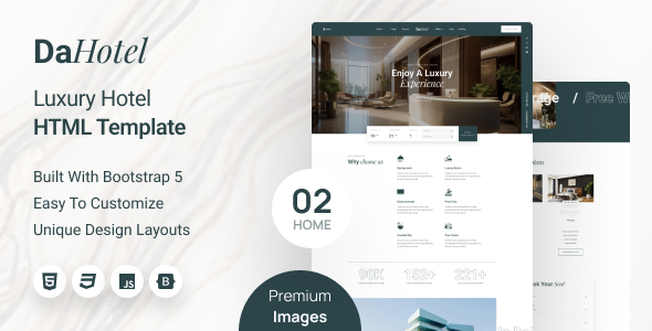 Dahotel - Luxury Hotel HTML Template by zcubedesign