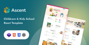 Ascent - Childcare & Kids Education React Template by theme_ocean