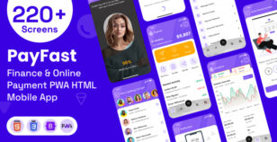 Finance & Online Payment Mobile App PWA HTML Template | PayFast E-Wallet by The_Krishna