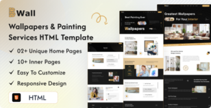 Bwall - Wallpapers and Painting Services HTML Template by binary-vines