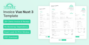 Ivonne - Invoice Nuxt Template by rk_theme