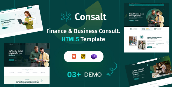 Consalt – Business Corporate & Finance Consulting HTML5 Template by Dreamit-Solution