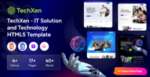 Techxen - IT Solutions & Technology Startup HTML Template by VikingLab