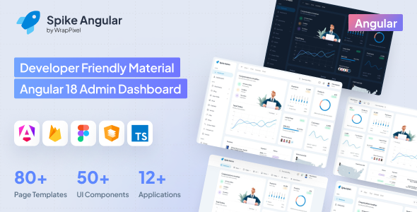 Spike - Angular 18 Admin Dashboard Template by wrappixel