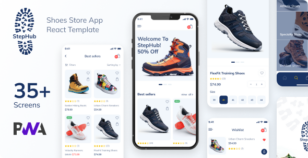 StepHub - Shoes Store & eCommerce React Mobile App | PWA by George_Fx