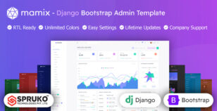 Mamix - Django Framework Admin Dashboard Template by SPRUKO