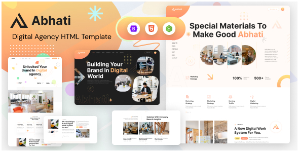 Abhati - Digital Agency HTML Template by template_path