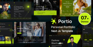 Portio | Personal Portfolio Resume Next Js Template by wpoceans