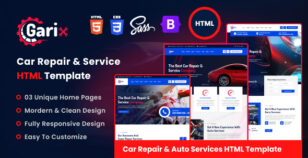 Garix - Car Repair & Auto Mechanic Service HTML Template by vecuro_themes