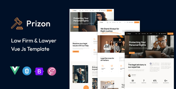 Prizon | Law Firm & Lawyer Vue Js Template by capricorn-studio