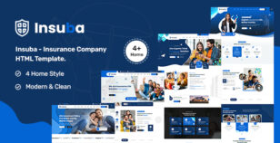 Insuba - Insurance Company HTML Template by bracket-web