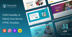 Sunnyaid - NDIS Disability & Elderly Care Service Template by XpressBuddy