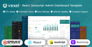 Vexel - ReactJS Javascript Dashboard Template by SPRUKO