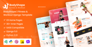 BodyShape - Fitness, Workout & Gym Django Template by DexignZone