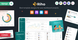 Riho – Django Admin & Dashboard Template by PixelStrap