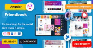 Friendbook - Angular 18 Social Network Toolkit Template by PixelStrap