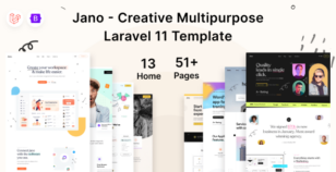 Jano - Creative Multipurpose Laravel 11 Template by SRBThemes